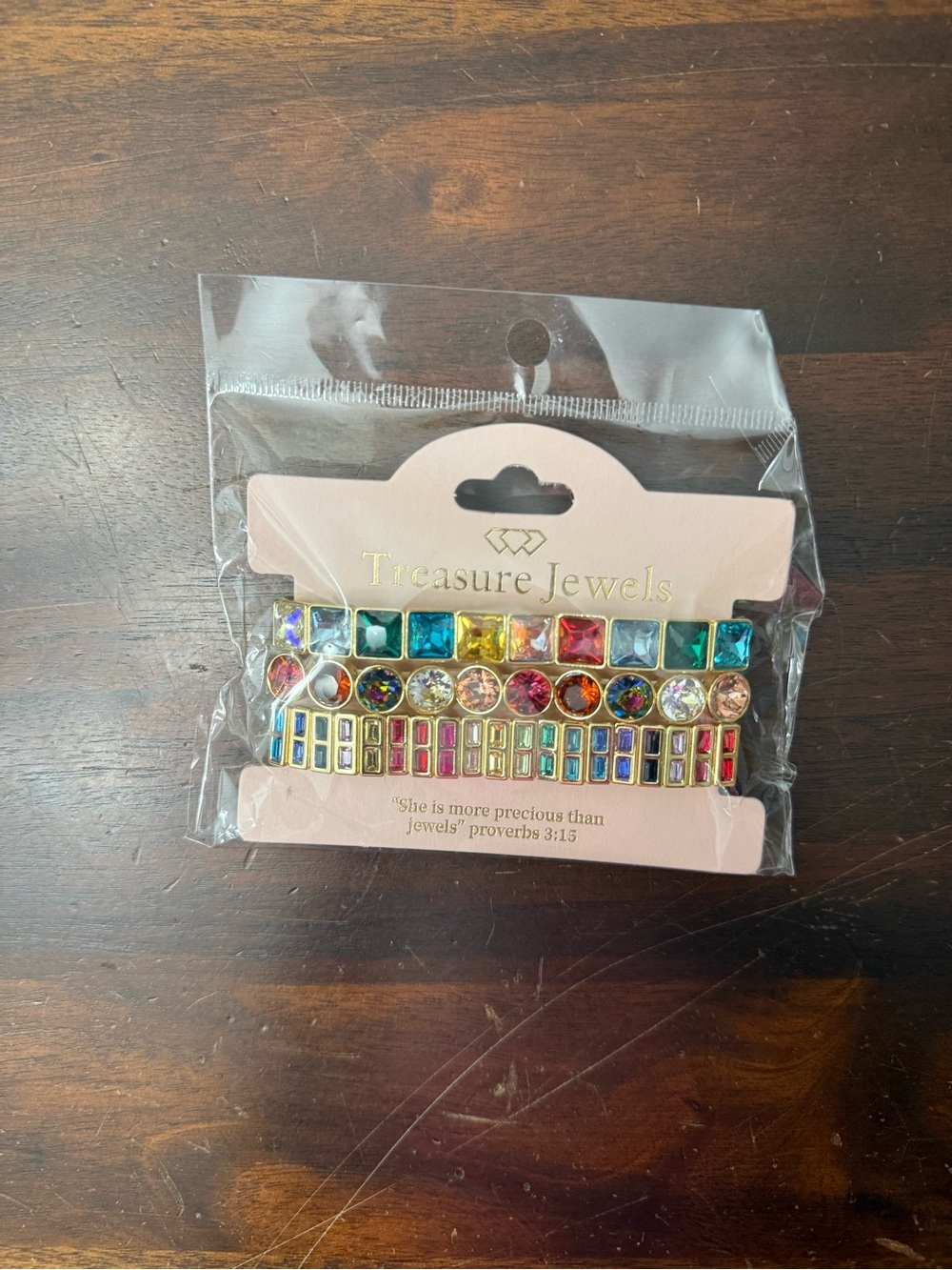 new Treasure Jewels Rainbow Stack Set of bracelets